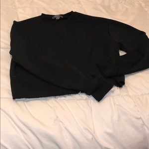 Crop long sleeve sweater